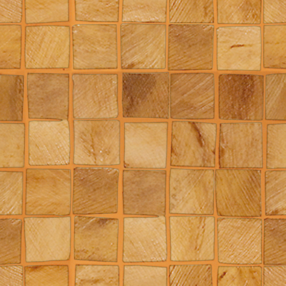 Earth Toned Mosaic Wall Tile 3D Model for Interiors