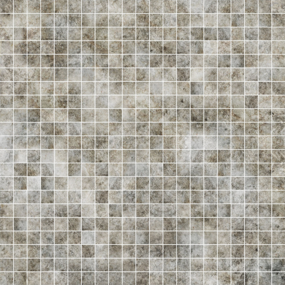 Gray Mosaic Wall Tile 3D Model