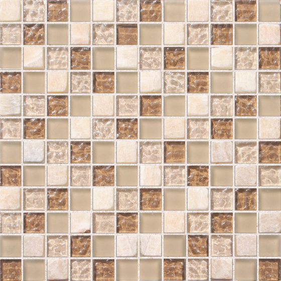 Modern Glass Mosaic Wall Map