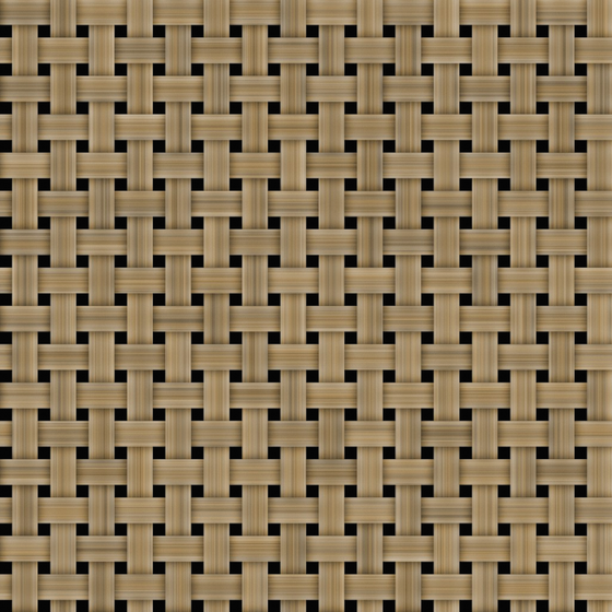 Black Bamboo and Rattan Material 3D Model