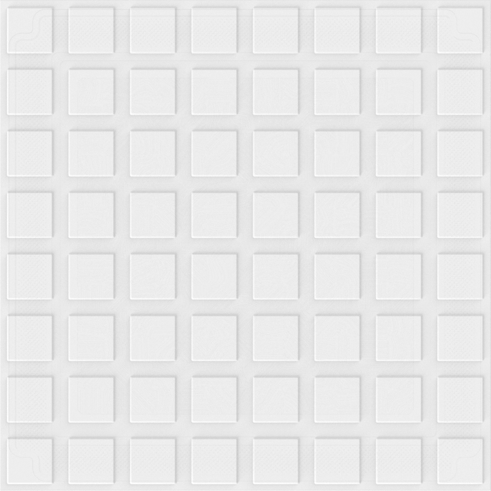 300 x 300 square board (fancy) - (J. channel) star mosaic