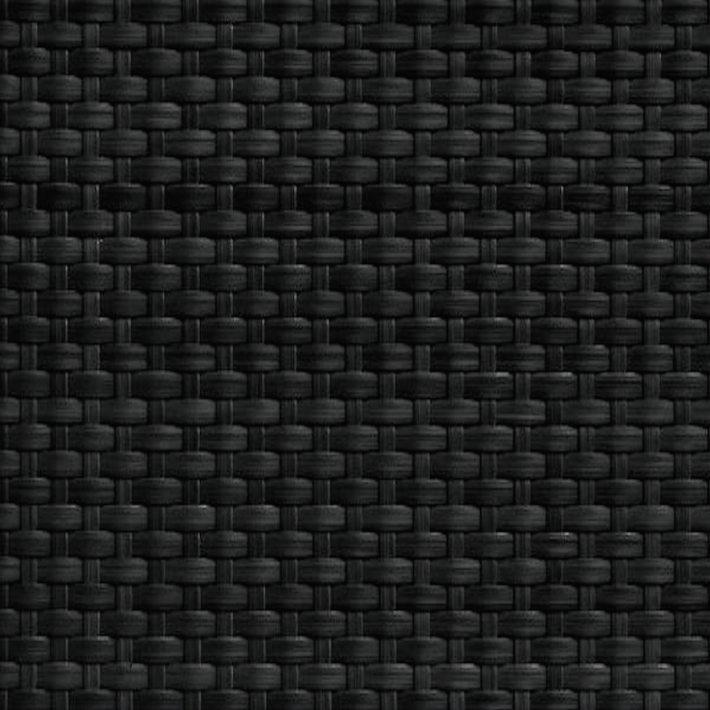 Real-Time Material Rattan 3D Model in Black