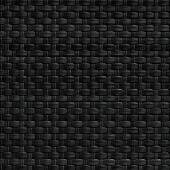 Real-Time Material Rattan 3D Model in Black