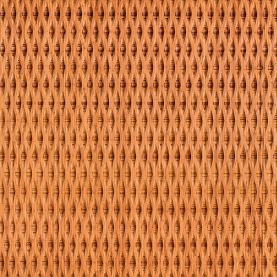 Real-Time Rattan Material 3D Model in Orange