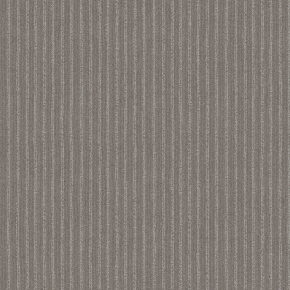 Grey textured wallpaper with vertical light grey stripes and soft woven fabric pattern on white background
