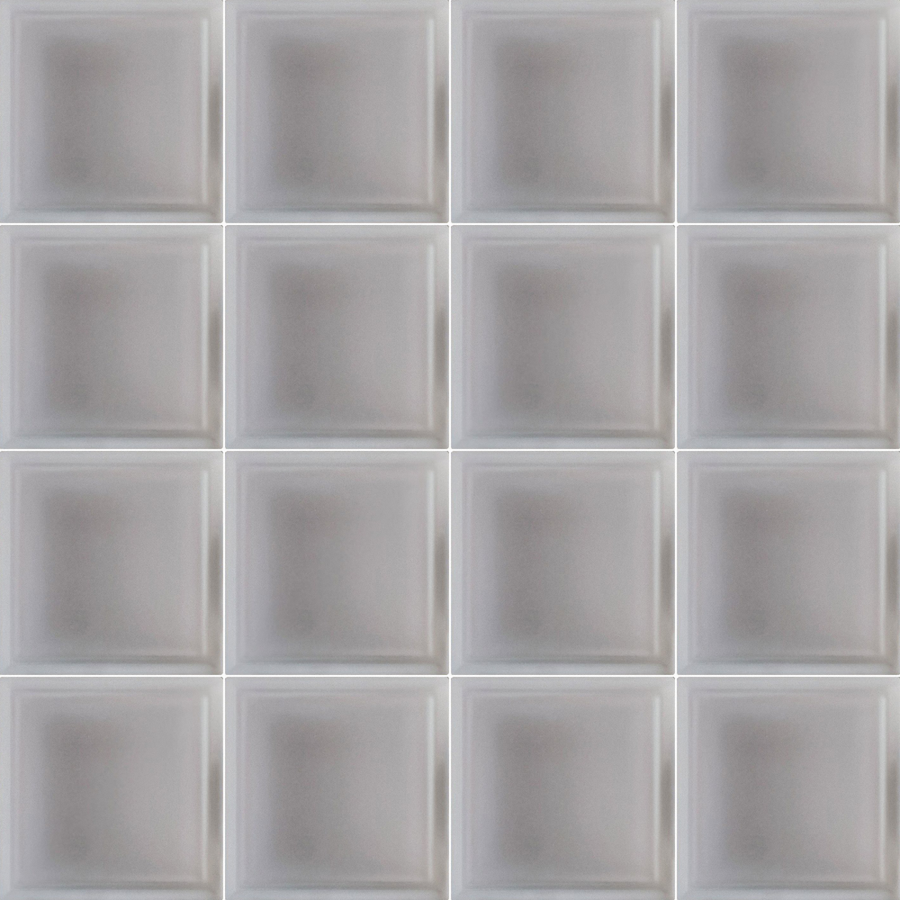 High Definition Frosted Glass Block Texture 3D Model in White