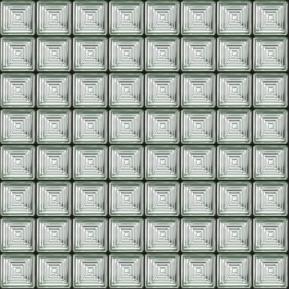 High-Definition Glass Block Pattern 3D Model in Black