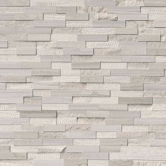 White Stone Brick 3D Model for Natural Style Interiors