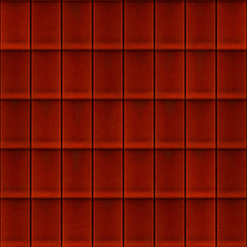 Semi-matte pottery tile