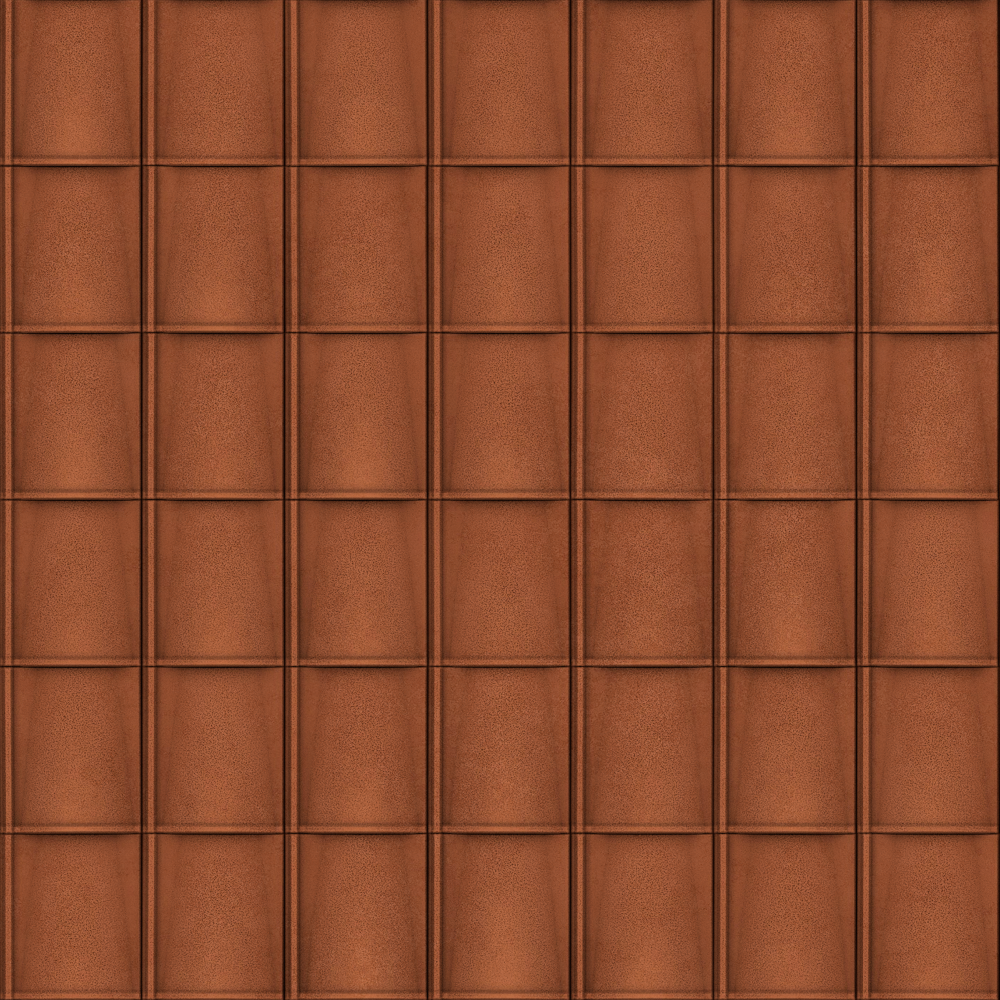 Semi-matte pottery tile