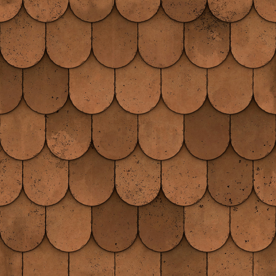Semi-Matte Orange Pottery Tile Material