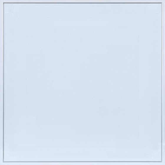 Stylish Blue Integrated Wallboard Material 3D Model