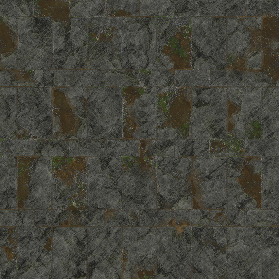 Blue Brick 3D Model in Brown