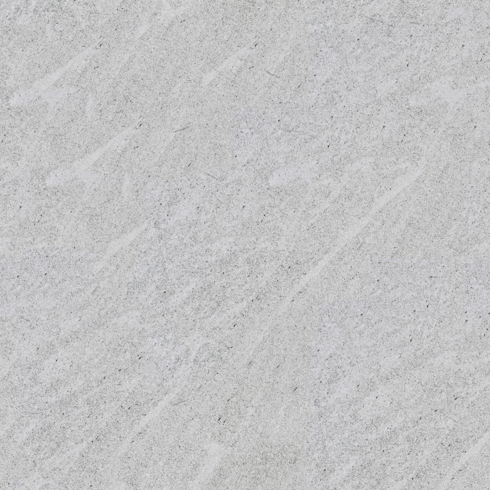 Light grey concrete texture with subtle diagonal streaks and small dark specks on grey background
