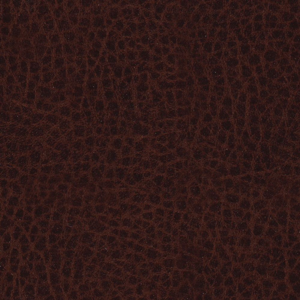 Dark brown leather texture with natural grain pattern and soft matte finish on white background