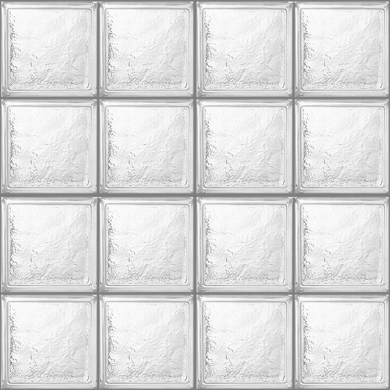 Ice Shadow Hollow Crystal Brick 3D Model in Gray for Modern Spaces