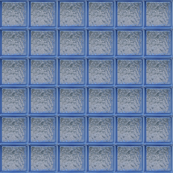 HD Water Corrugated Glass Tiles 3D Model in Purple