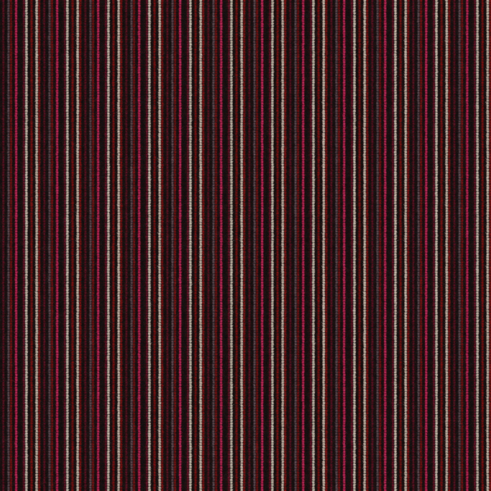Full red and white striped carpet tiles