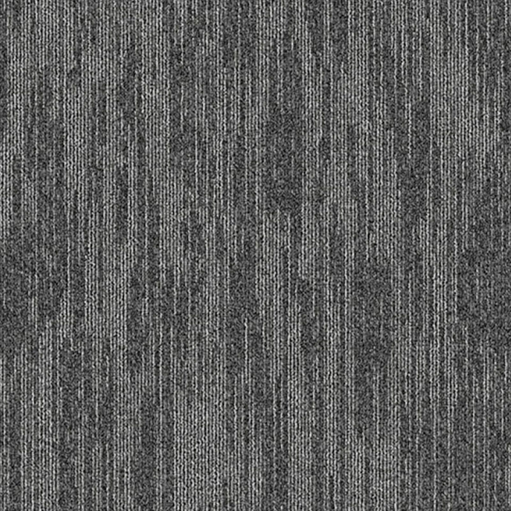 Dark grey woven fabric texture with vertical lines and rough surface on white background
