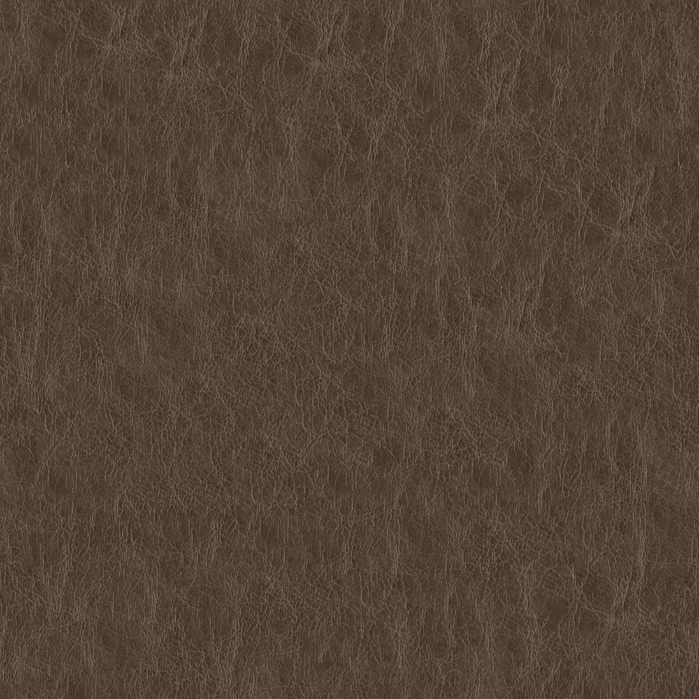 Brown leather texture material with natural grain pattern and soft surface finish on white background