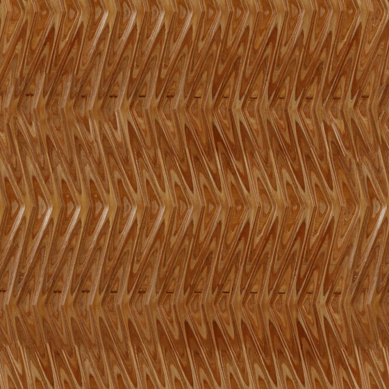 Three-Dimensional Wood Carving 3D Model in Brown