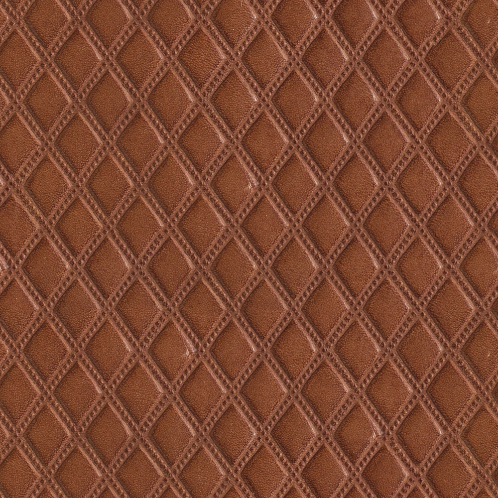 Diamond Leather Texture 3D Model in Brown for Public Spaces