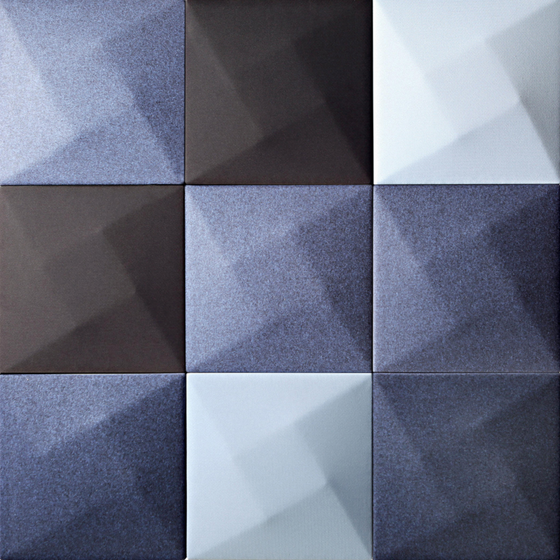 Blue Sound Absorbing Panels 3D Model for Acoustics