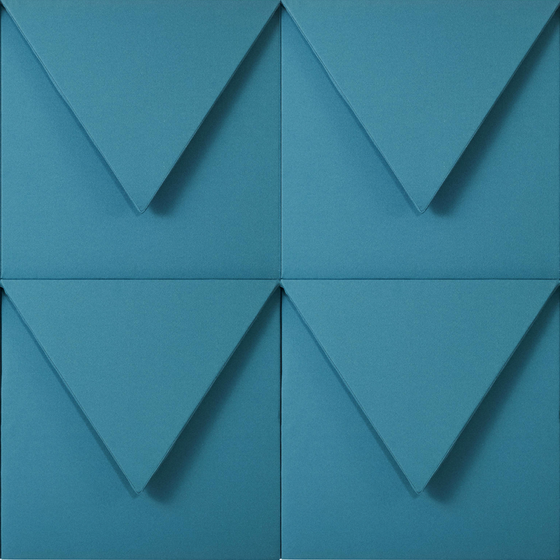 Sound-Absorbing Panels 3D Model in Blue