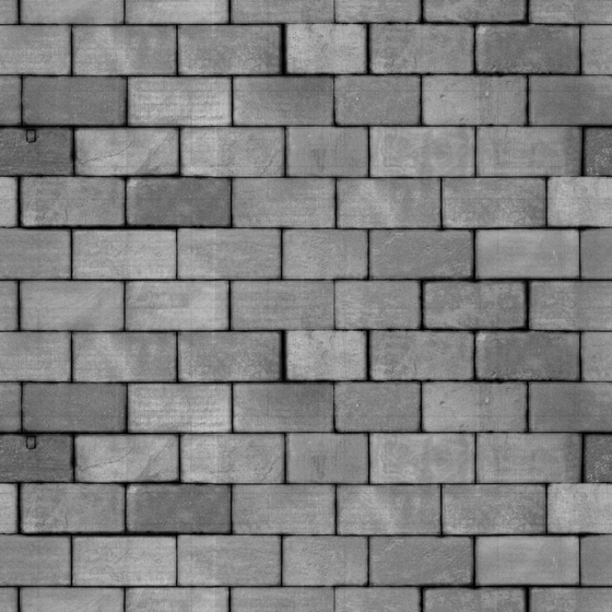 Black Brick Real-Time Building Material 3D Model