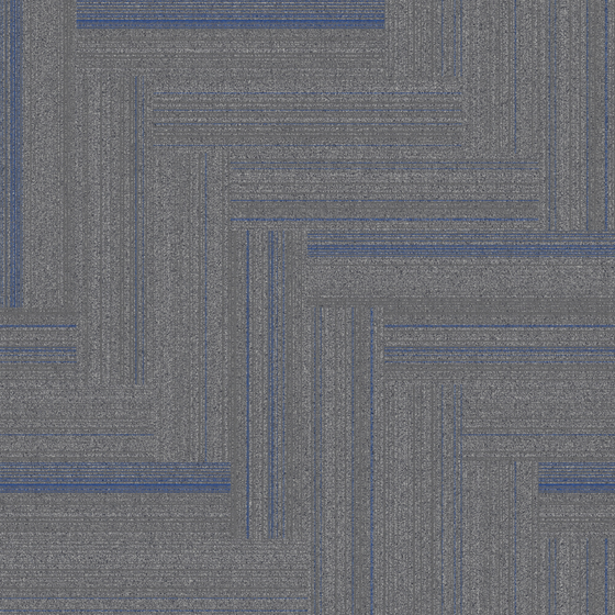 Modern Office Carpet Tiles 3D Model in Gray
