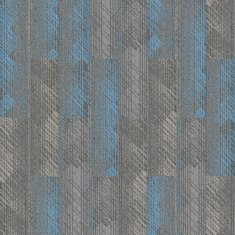 High-Definition Office Carpet Tiles 3D Model in Gray