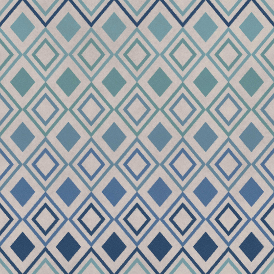 Stylish Blue Wallpaper Wall Covering 3D Model