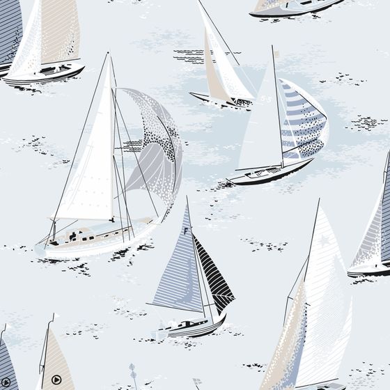 Blue Wallpaper 3D Model for Contemporary Spaces