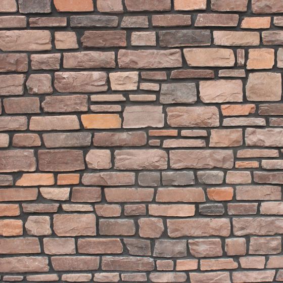 Earth Colored Stone Wall Tile 3D Model for Interiors
