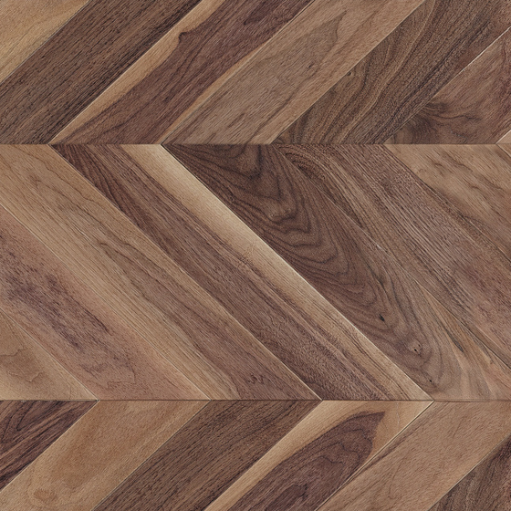 High Gloss Solid Wood Floor 3D Model in Earth Color