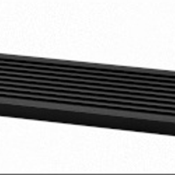 Integrated Wallboard Material 3D Model in Black