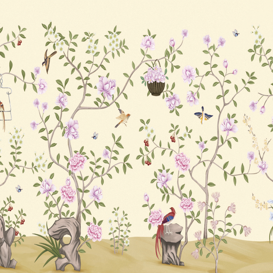 Modern New Chinese Style Light Luxury 3D Model in Wood Color