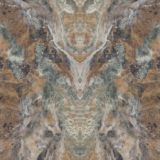 Stylish Earth Color Rock Slab Wall Tile 3D Model