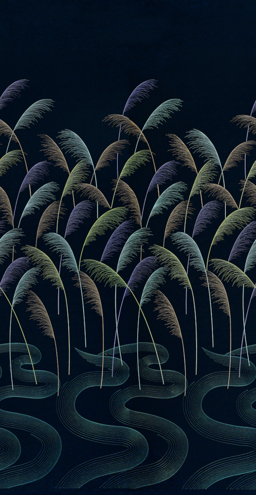 Wall cloth high precision circular embroidery neo-Chinese modern affordable luxury