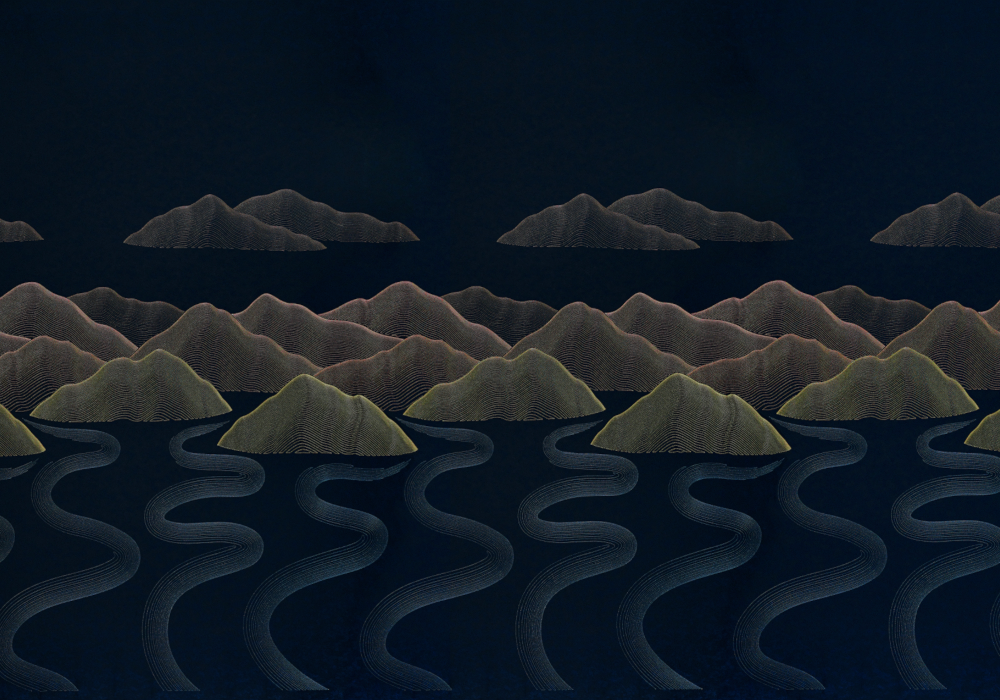 Wall cloth high precision circular embroidery neo-Chinese modern affordable luxury