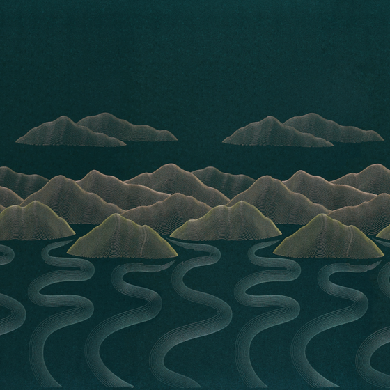 Elegant Green Wall Cloth 3D Model