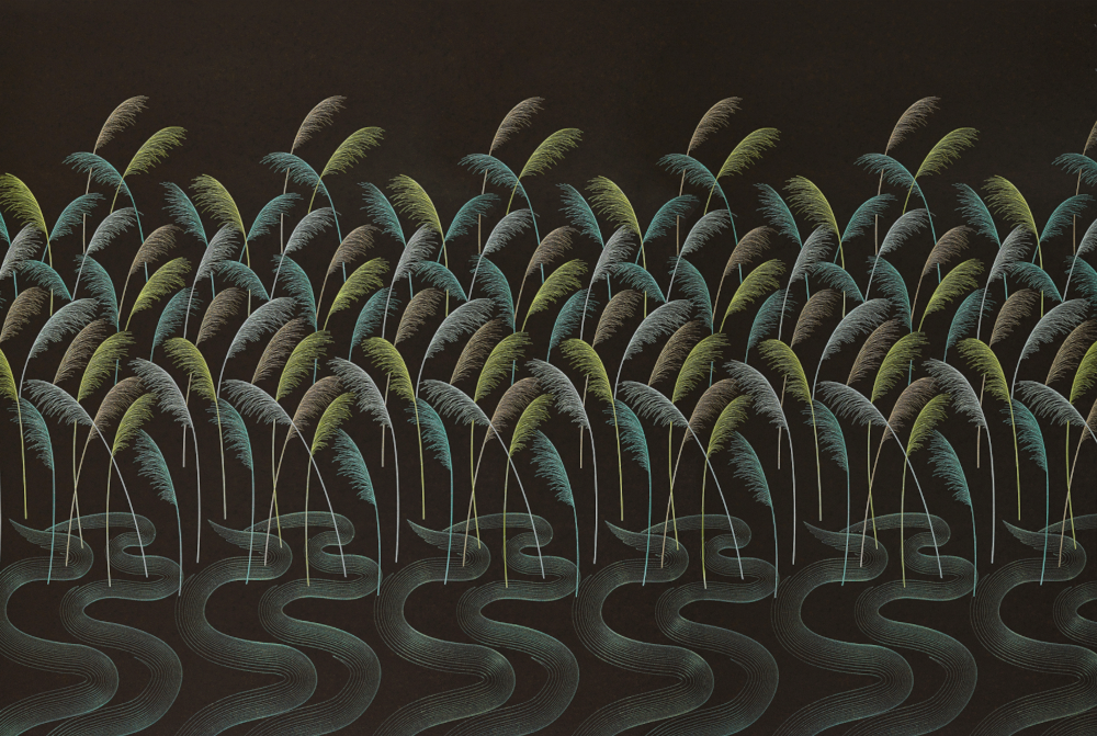 Wall cloth high precision circular embroidery neo-Chinese modern affordable luxury