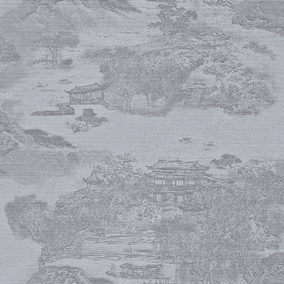 High Precision Colorful Jacquard Wallpaper in Gray