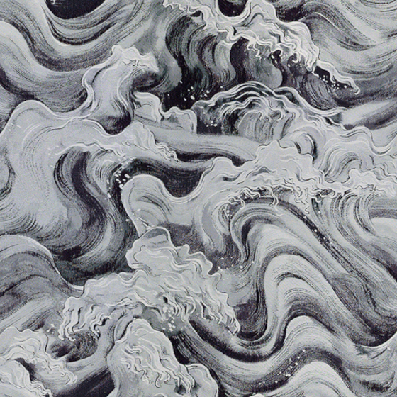 Wallpaper Wall Cloth 3D Model High Precision Colorful Jacquard Neo-Chinese Modern in Gray
