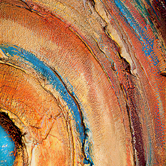 Entrance Painting 3D Model in Blue and Black