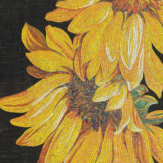 Black Mosaic Collages Wall Tile 3D Model for Stylish Interiors