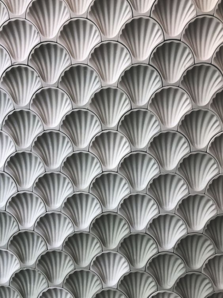 Modern glass mosaic map