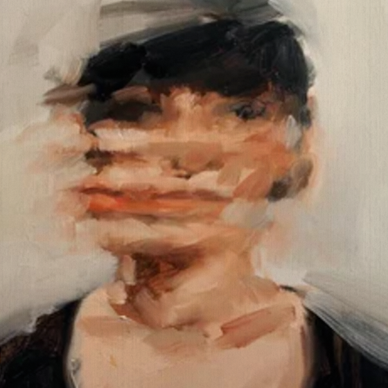 Elegant Earth Tone and Black Decorative Painting 3D Model