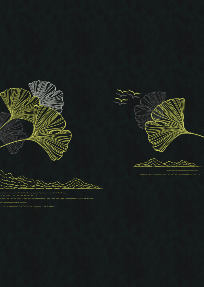 JN16908 Joyful Autumn Black Critine Wallpaper