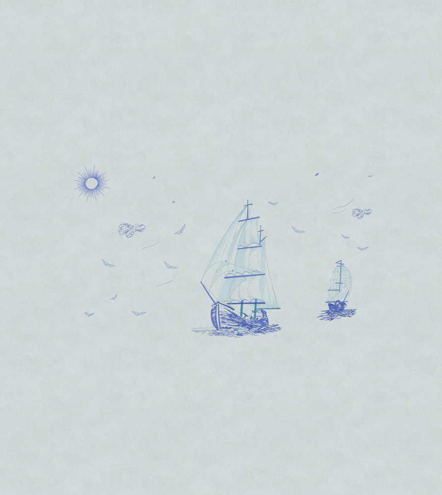 JN16914 Sailing Light Gray Critine Wallpaper